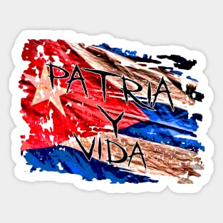 Cuba Patria y Vida Sticker